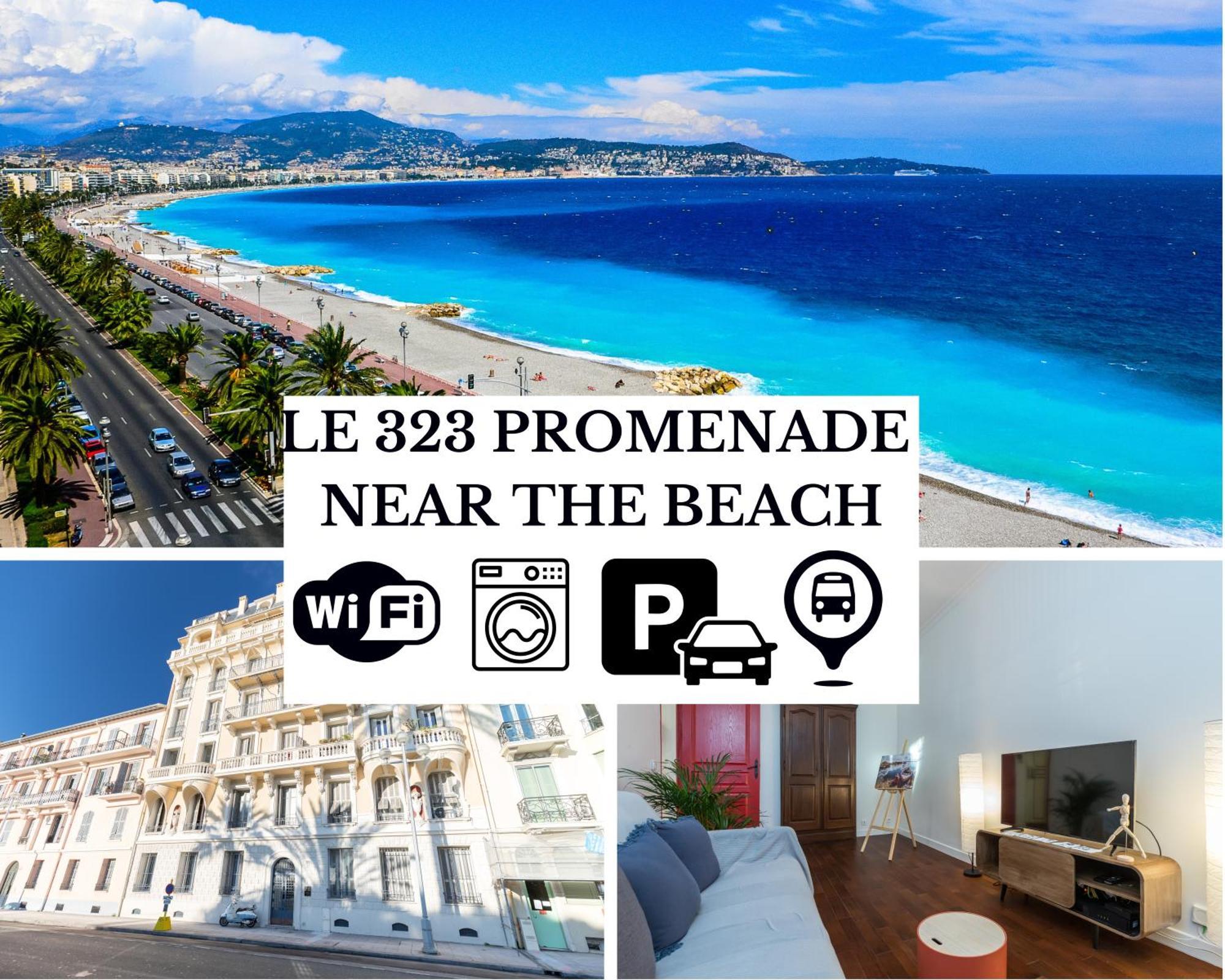 Le 323 Prom - 2 Chambres - Ac - Parking - Tram Et Supermarche Proches - Front De Mer Nice Eksteriør bilde